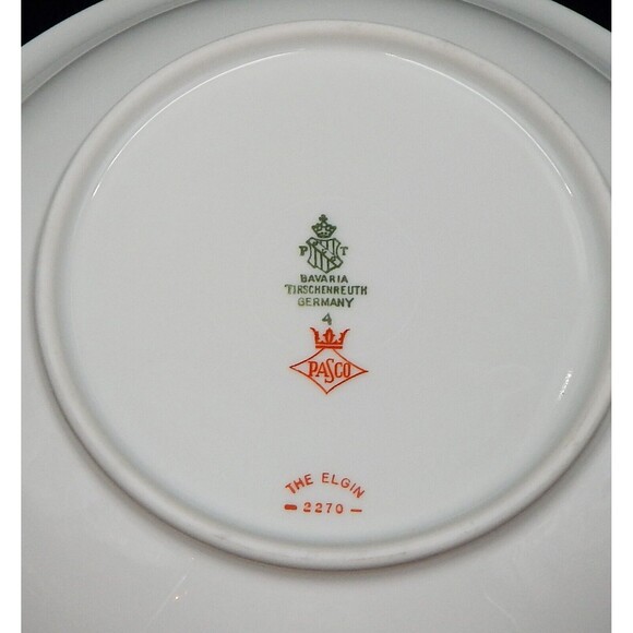 Tirschenreuth Bavaria The Elgin #2270 Round Serving Vegetable Bowl 9 Inch - Picture 9 of 9